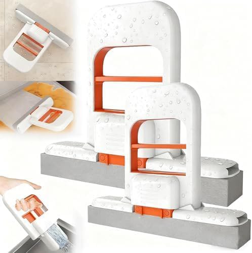 Multifunctional Handheld Mop Mini Foldable Desktop Mop Hands-free Washing Sponge Mop Cleaning Tools for Desk Floor Window Car