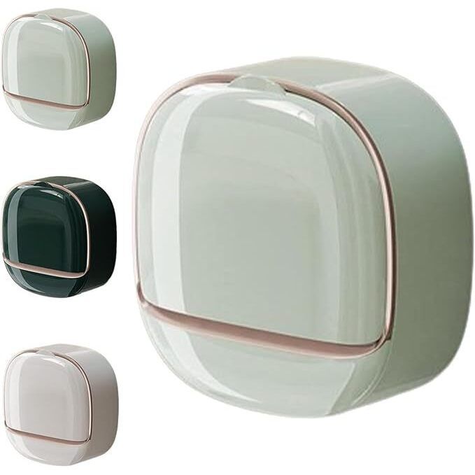 SOAP BOX WITH LID & DRAIN TRAY– WALL MOUNTE