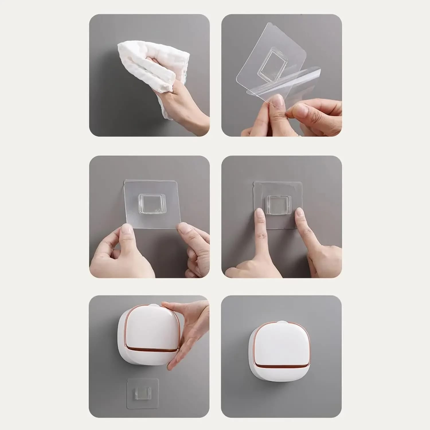 SOAP BOX WITH LID & DRAIN TRAY– WALL MOUNTE