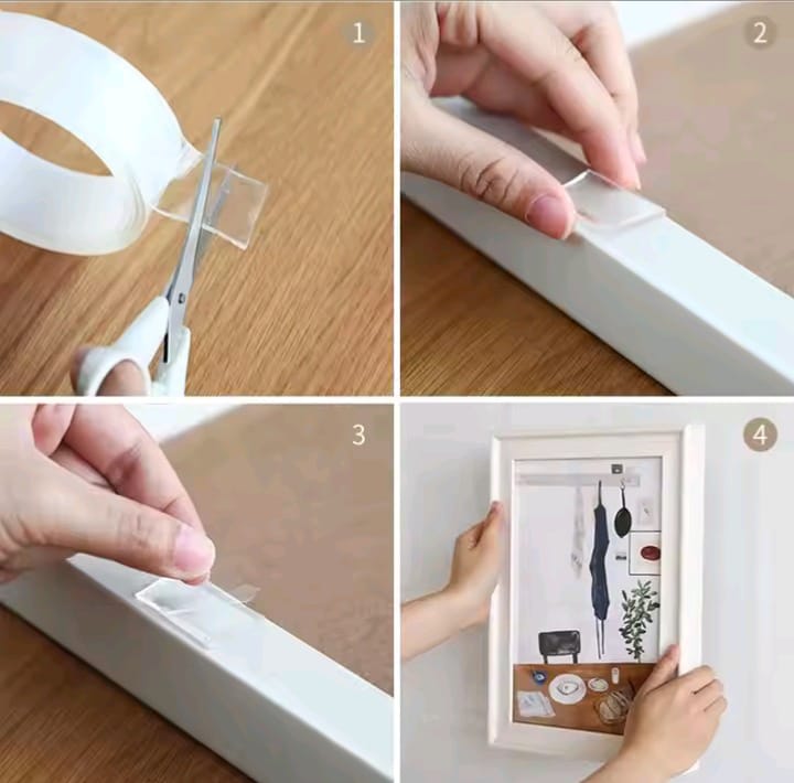 Transparent Double Sided Tape Nano Tape Waterproof Wall Stickers Reusable Heat Resistant Bathroom Home Decoration Tapes