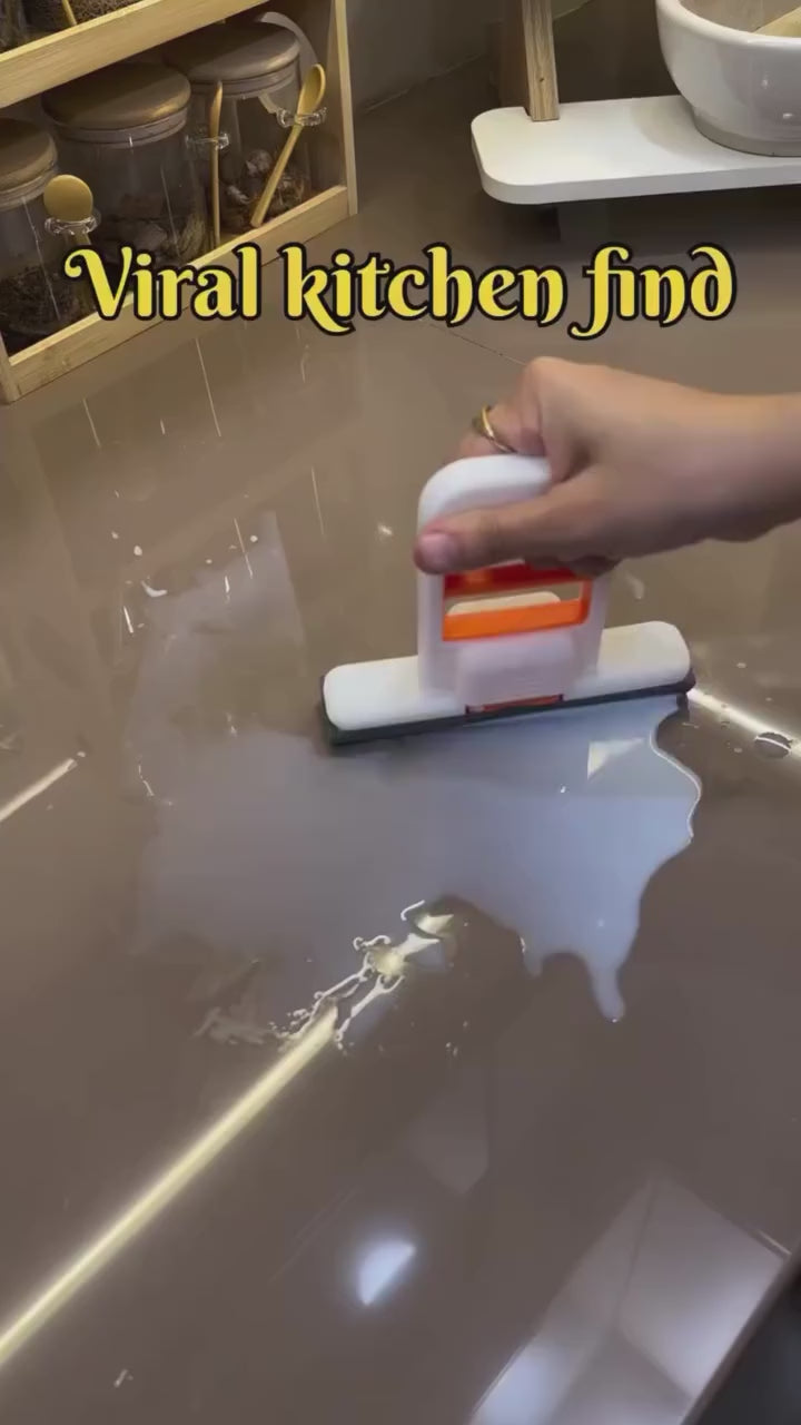 Multifunctional Handheld Mop Mini Foldable Desktop Mop Hands-free Washing Sponge Mop Cleaning Tools for Desk Floor Window Car
